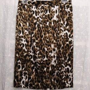 Venus Leopard Pencil Skirt Sz 2